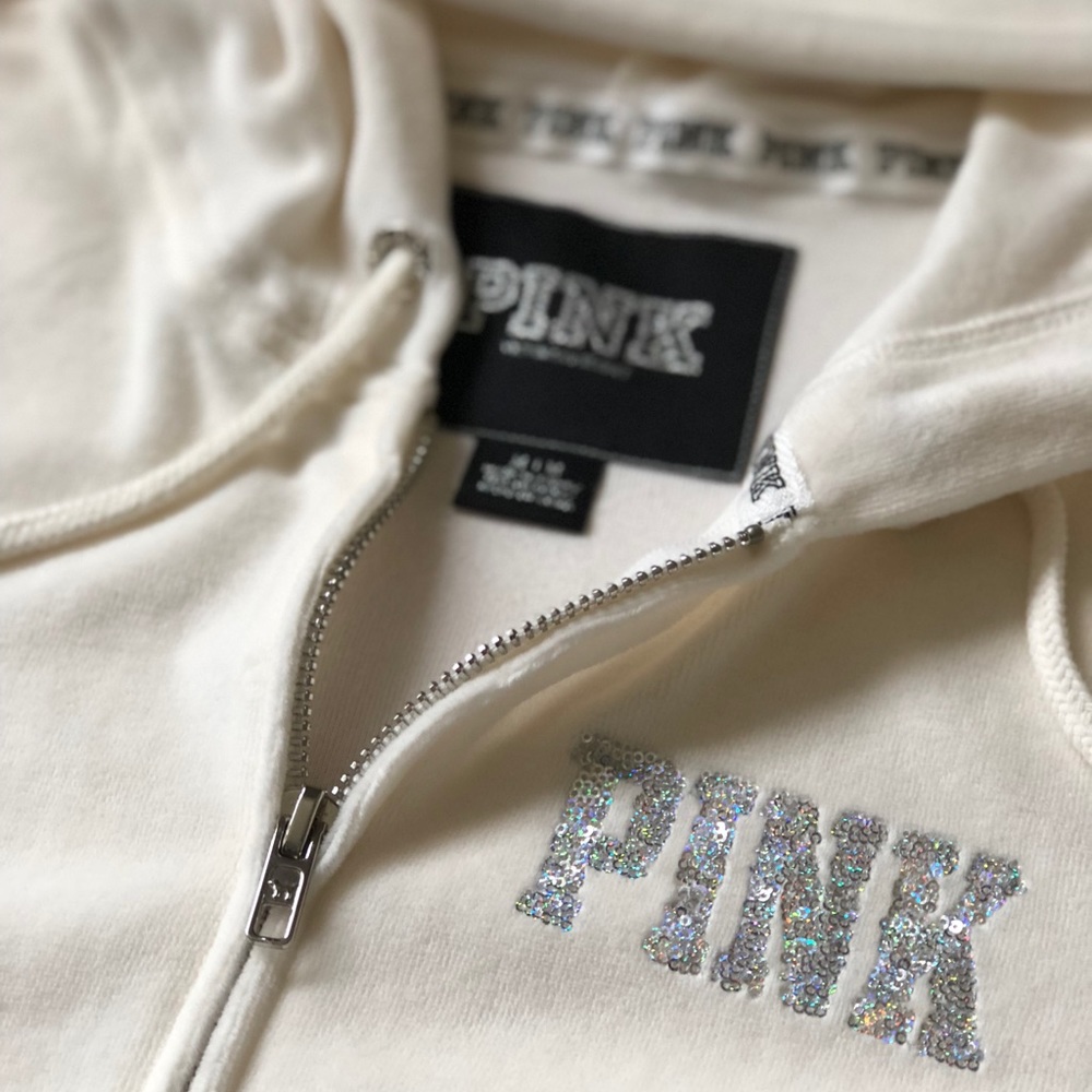 SOLD Victoria Secret PINK Velour Zip Hoodie